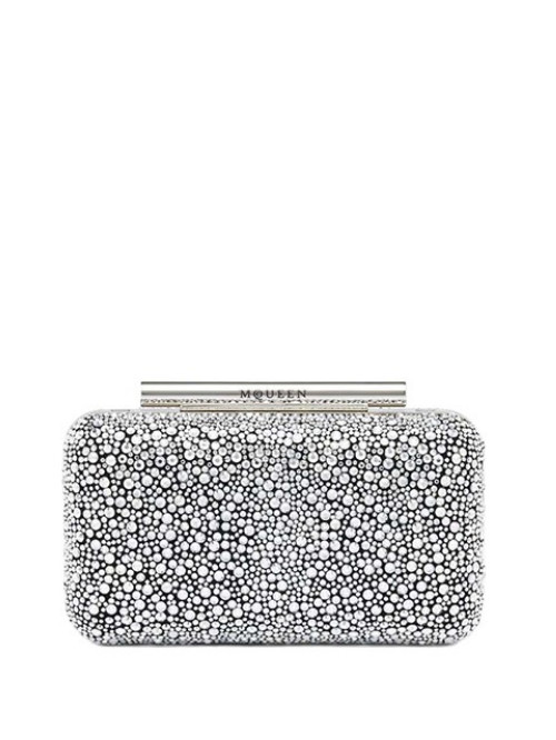 T-Bar Box Clutch Silver