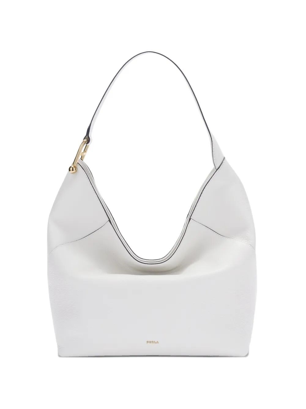 FURLA "Furla Lara" Eracle Print Leather Large Hobo Bag