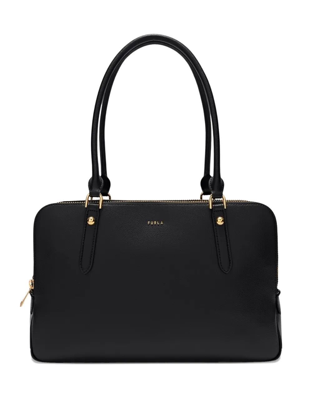 FURLA "Furla Giulia" Ares Leather Suede Large Boston Bag