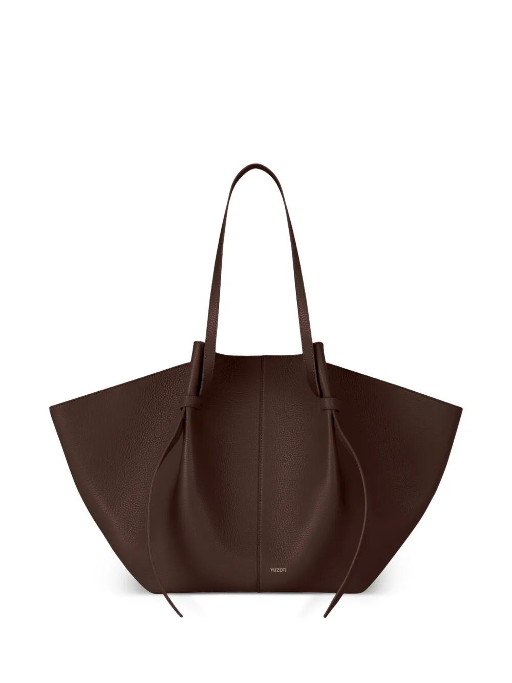YUZEFI Handbag Brown Xl "Mochi" Tote Bag
