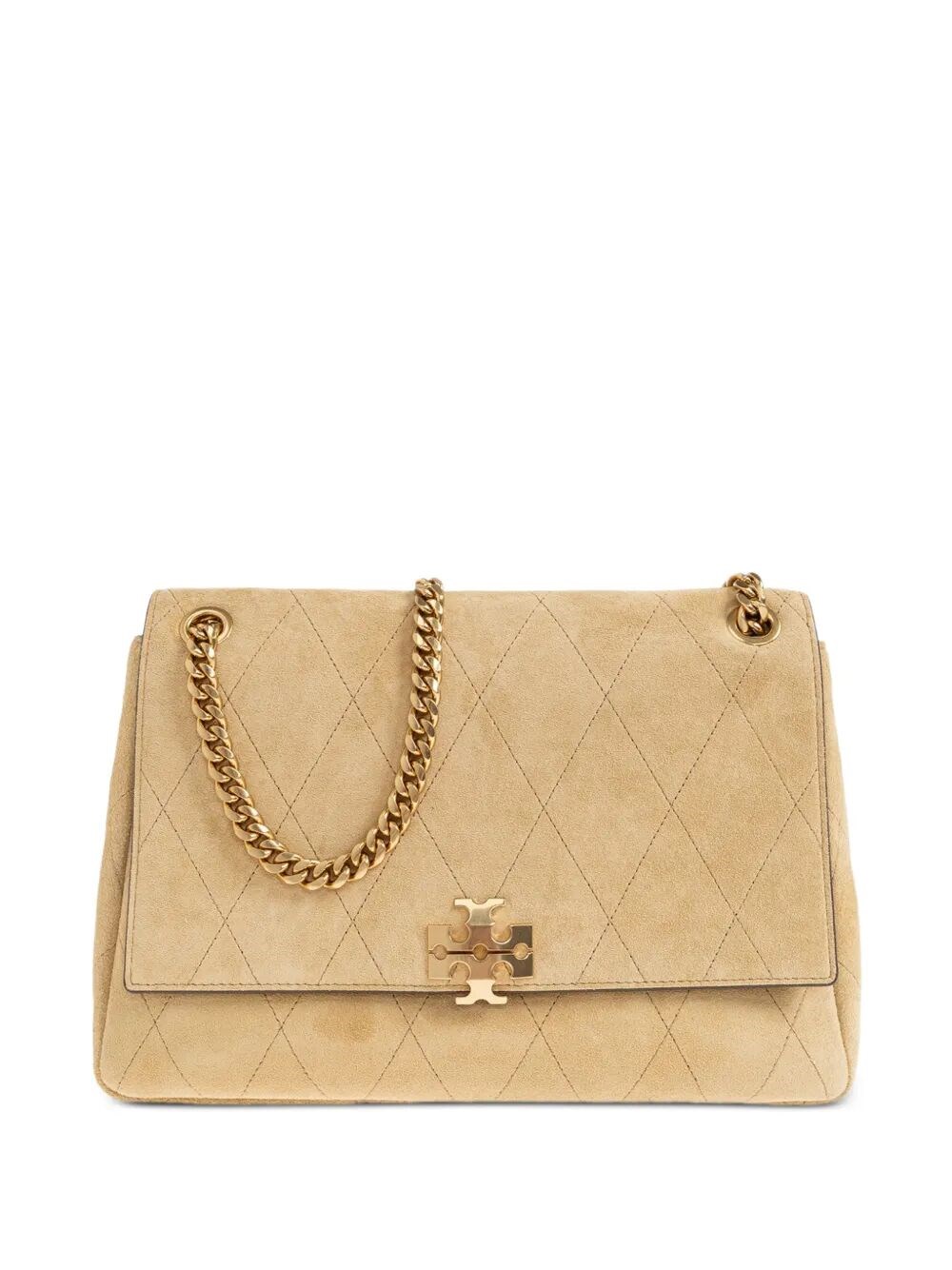 TORY BURCH Shoulder Bag Quilted Suede "Charlie"