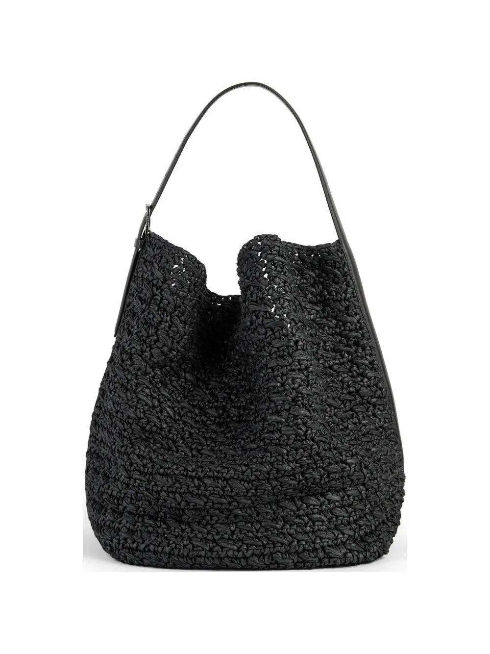 TOTEME Belted Raffia Tote Bag