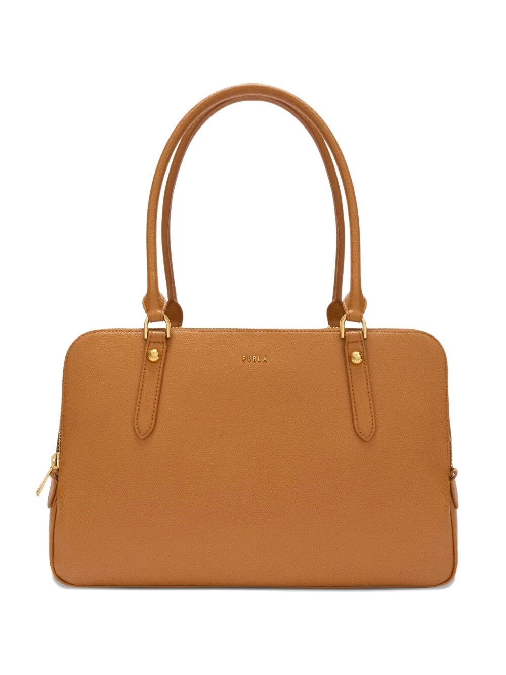 FURLA "Furla Giulia" Ares Leather Suede Large Boston Bag