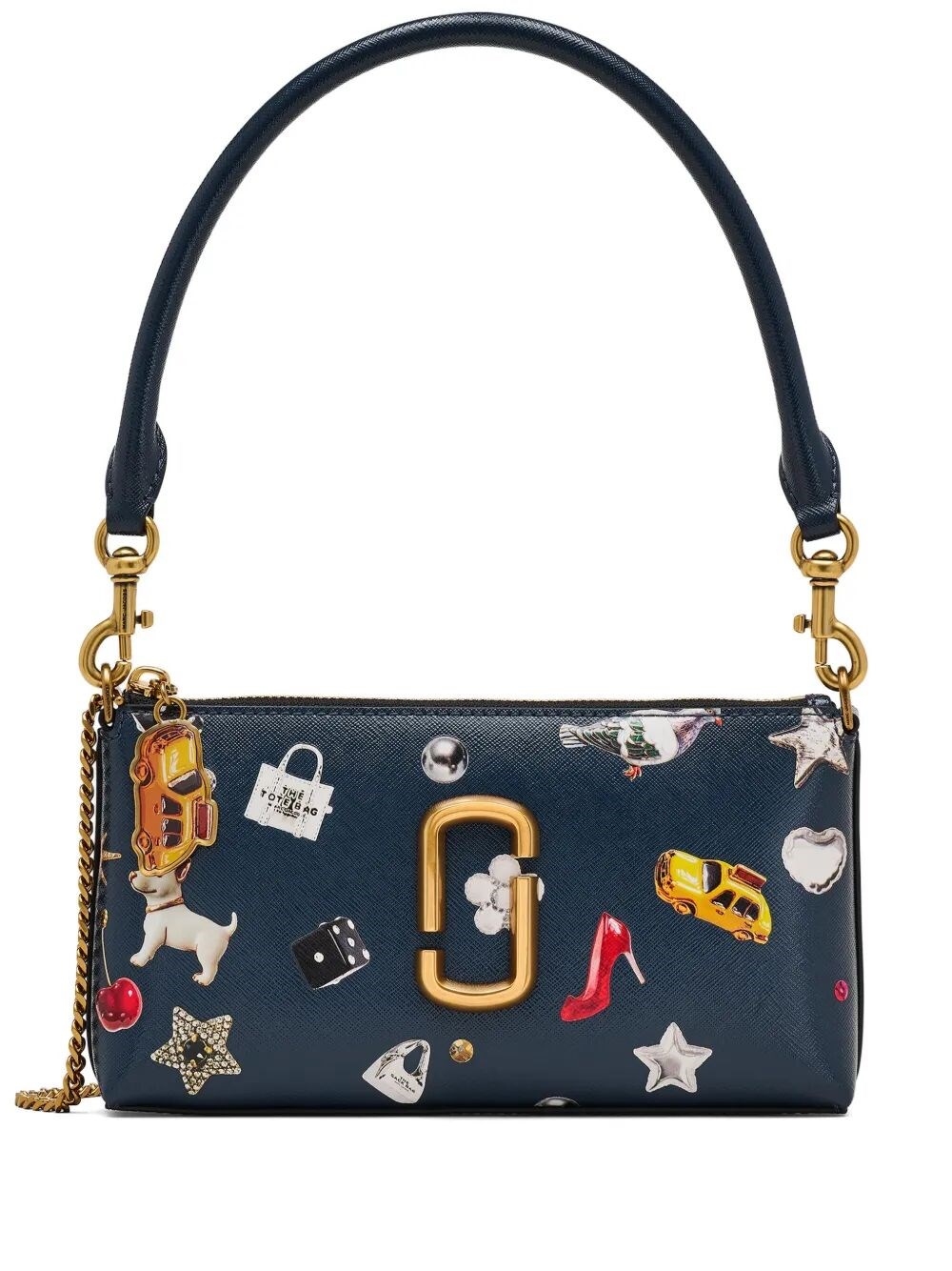 MARC JACOBS "The Pochette" Trinket Printed Snapshot Slg Shoulder Bag