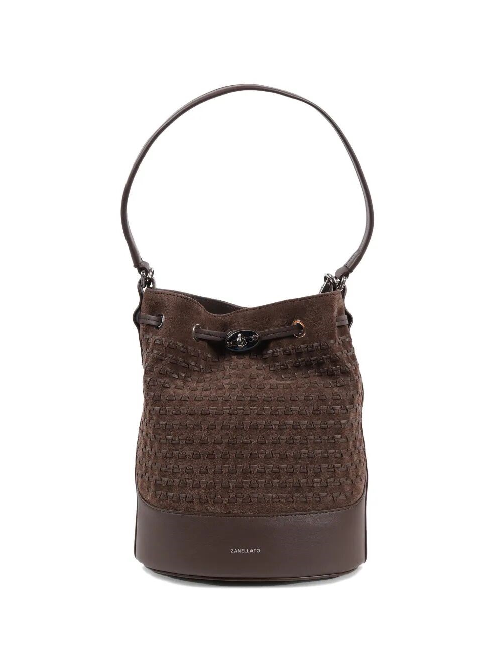 ZANELLATO "Manda Musiva" Small Suede Messenger Bag