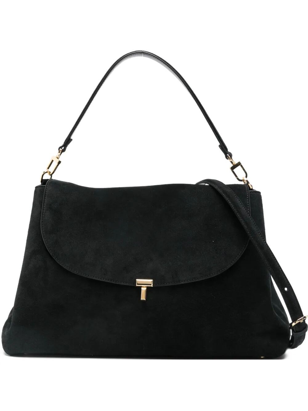 TOTEME "T-Lock Suede" Satchel Bag