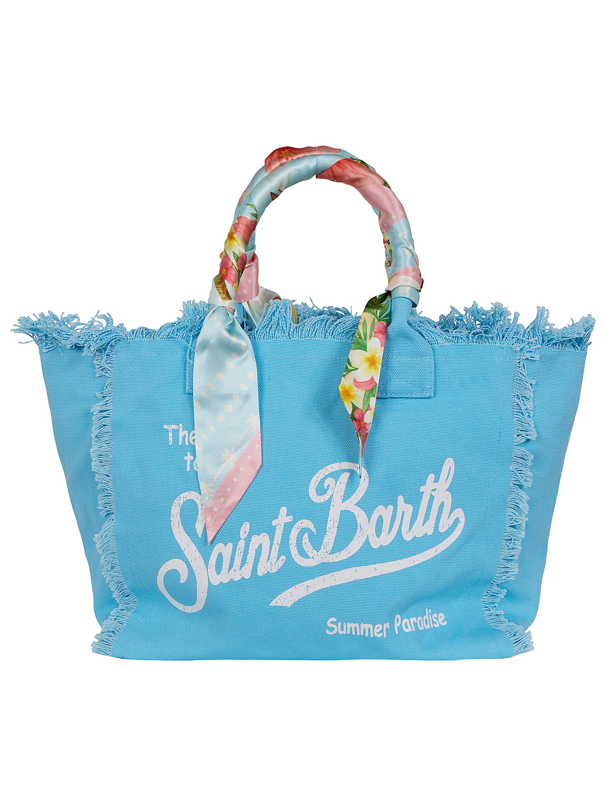 MC2 SAINT BARTH Handbag Blue "Vanity Foulard"