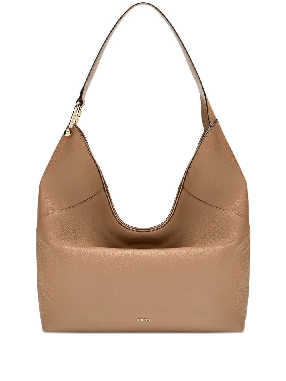 FURLA "Furla Lara" Eracle Print Leather Large Hobo Bag