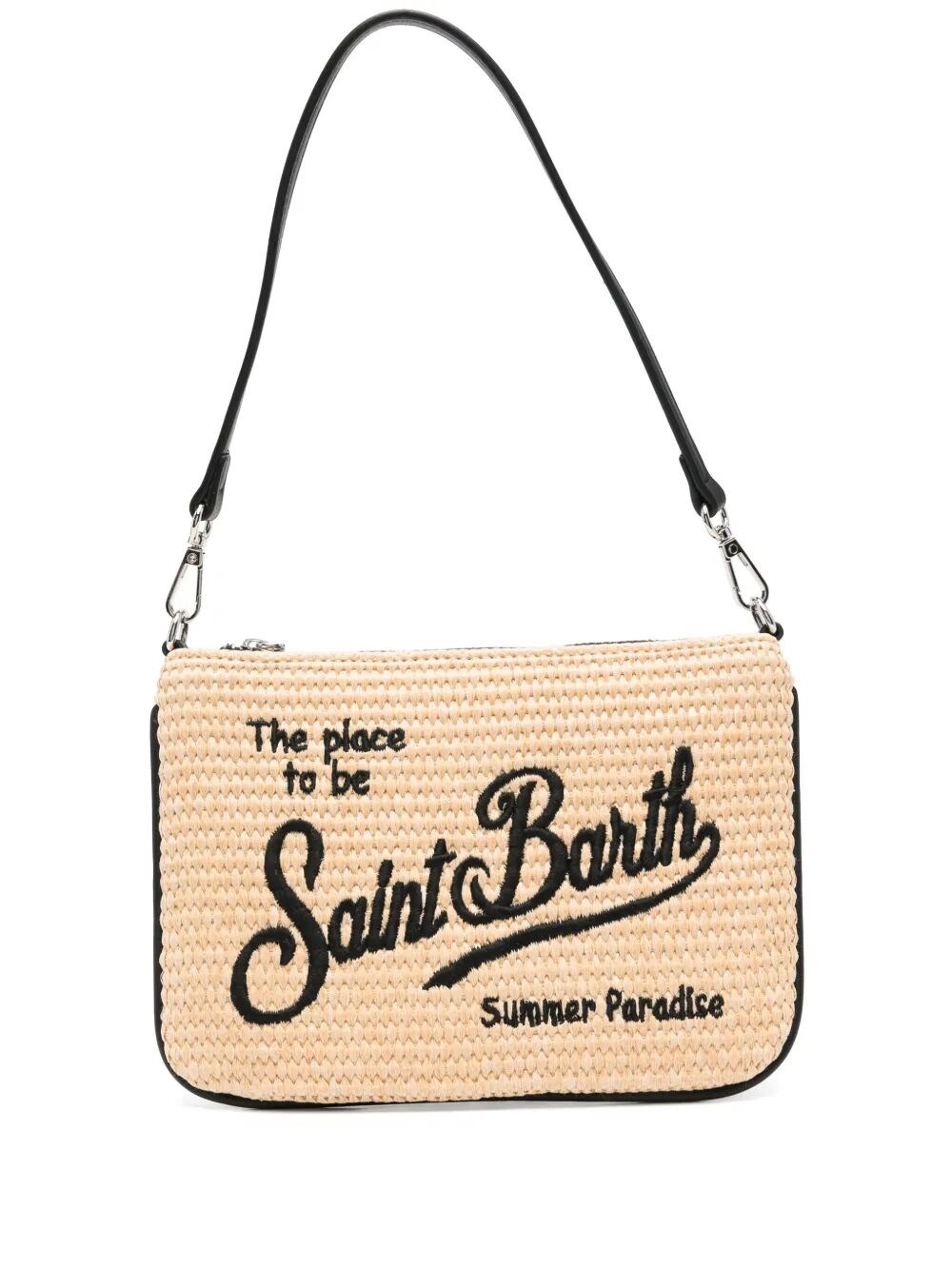 MC2 SAINT BARTH Parisienne Mini Straw Shoulder Bag
