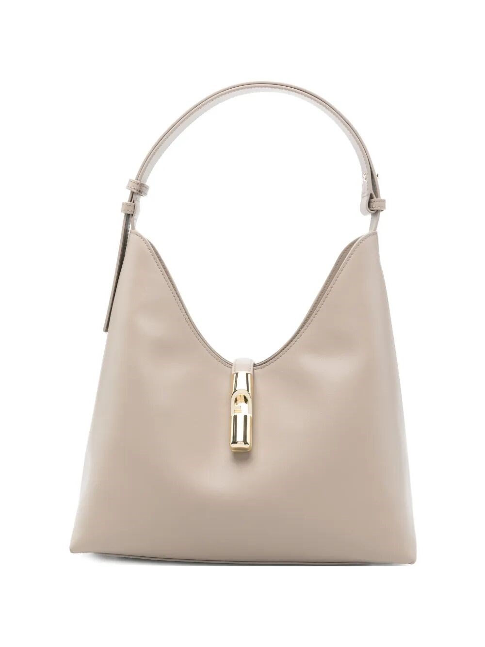 FURLA "Furla Goccia" Sidney Calf Leather Medium Hobo Bag
