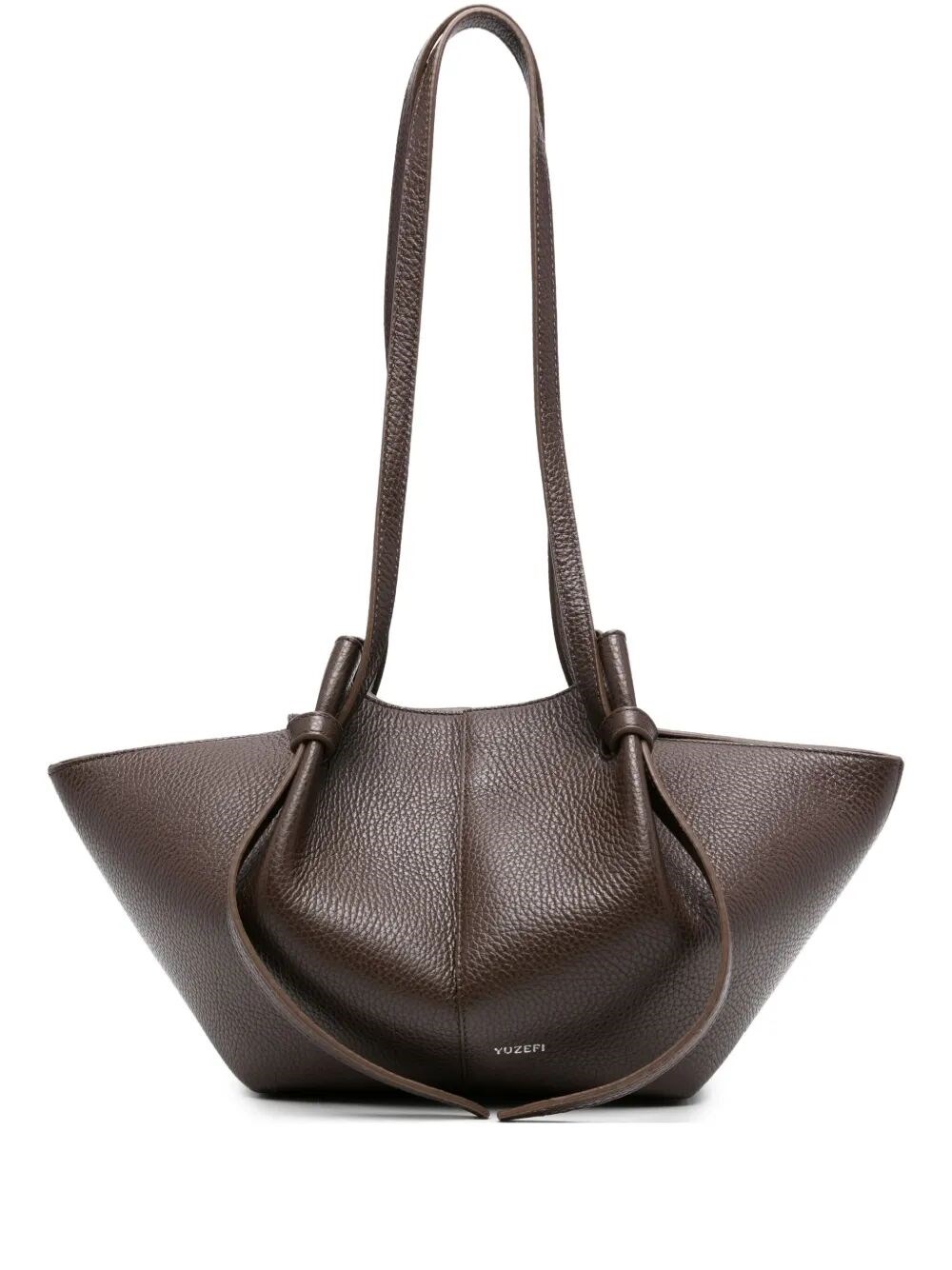YUZEFI Handbag Leather Espresso Mochi