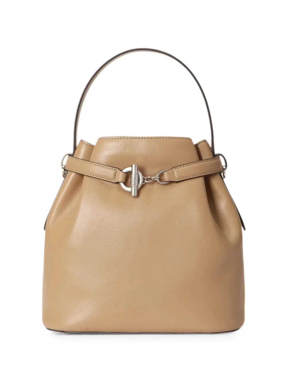 LAUREN RALPH LAUREN Shoulder Bag Silver Handle "Blke"