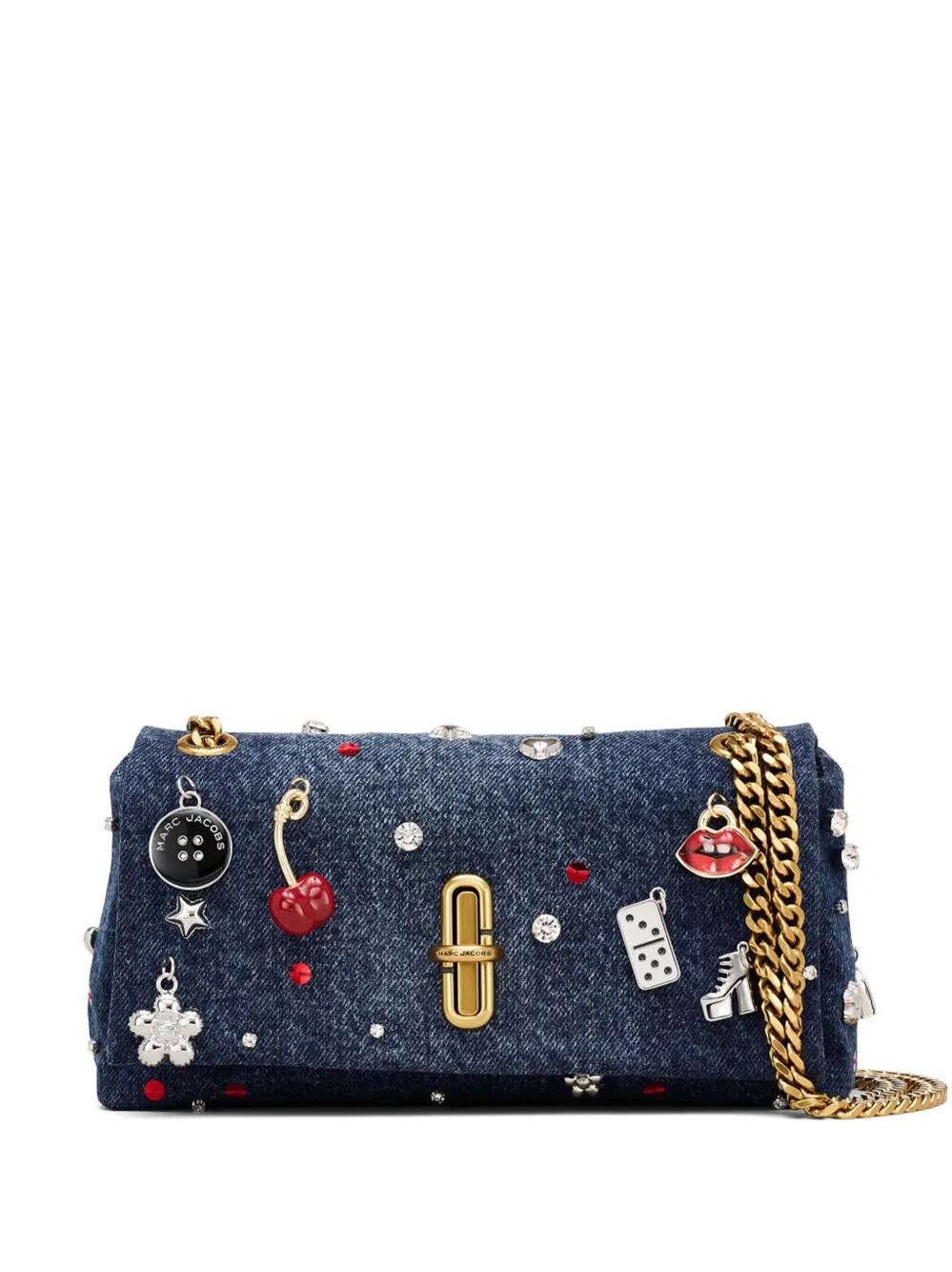 MARC JACOBS "The Dual Chain Mini Bag" Denim Mini Bag