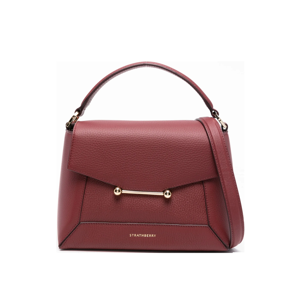Strathberry Nano Mosaic Top-handle Bar-detail Tote Bag