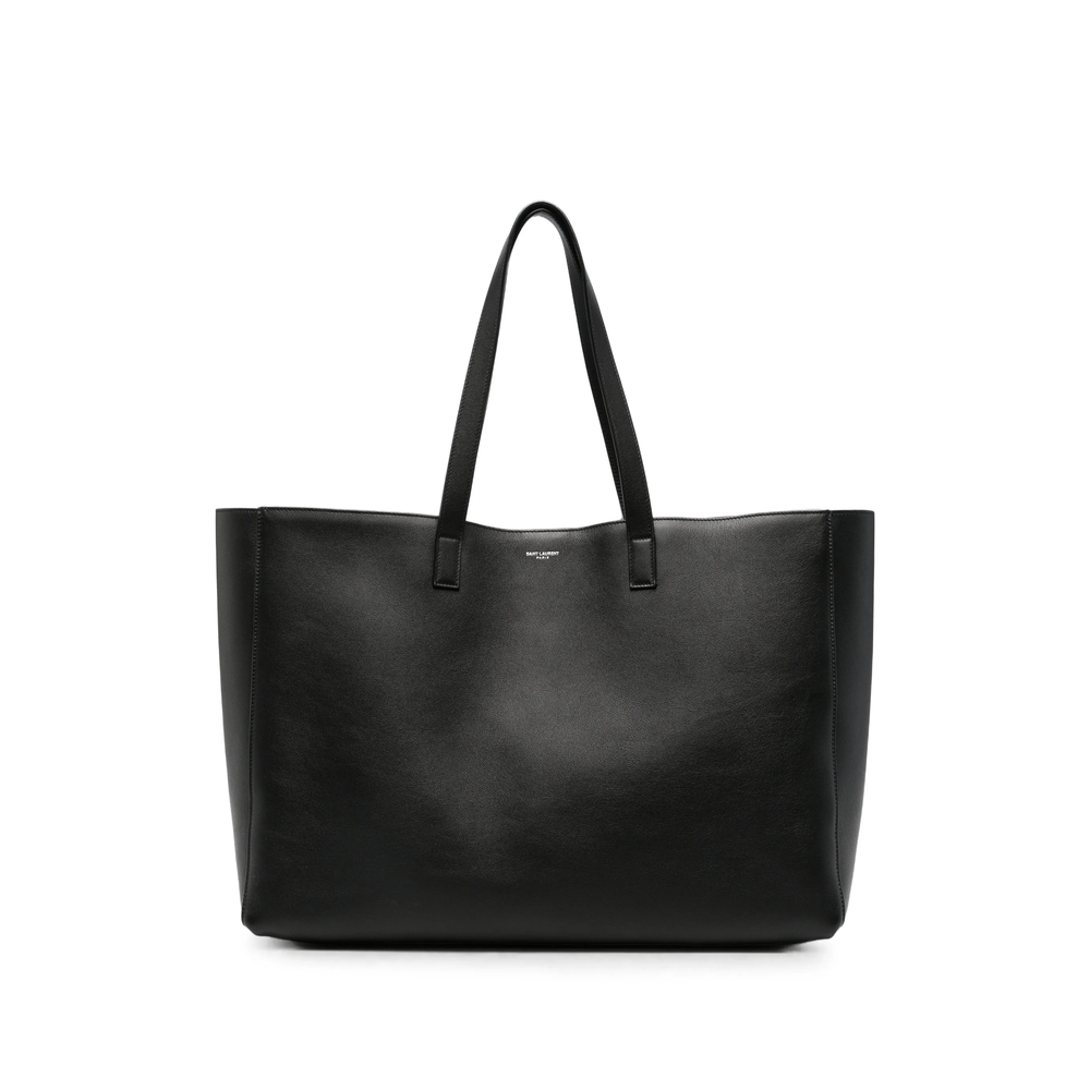 Saint Laurent Logo-stamp Leather Tote Bag