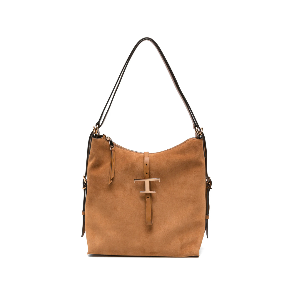 Tod's T Timeless Suede Tote Bag