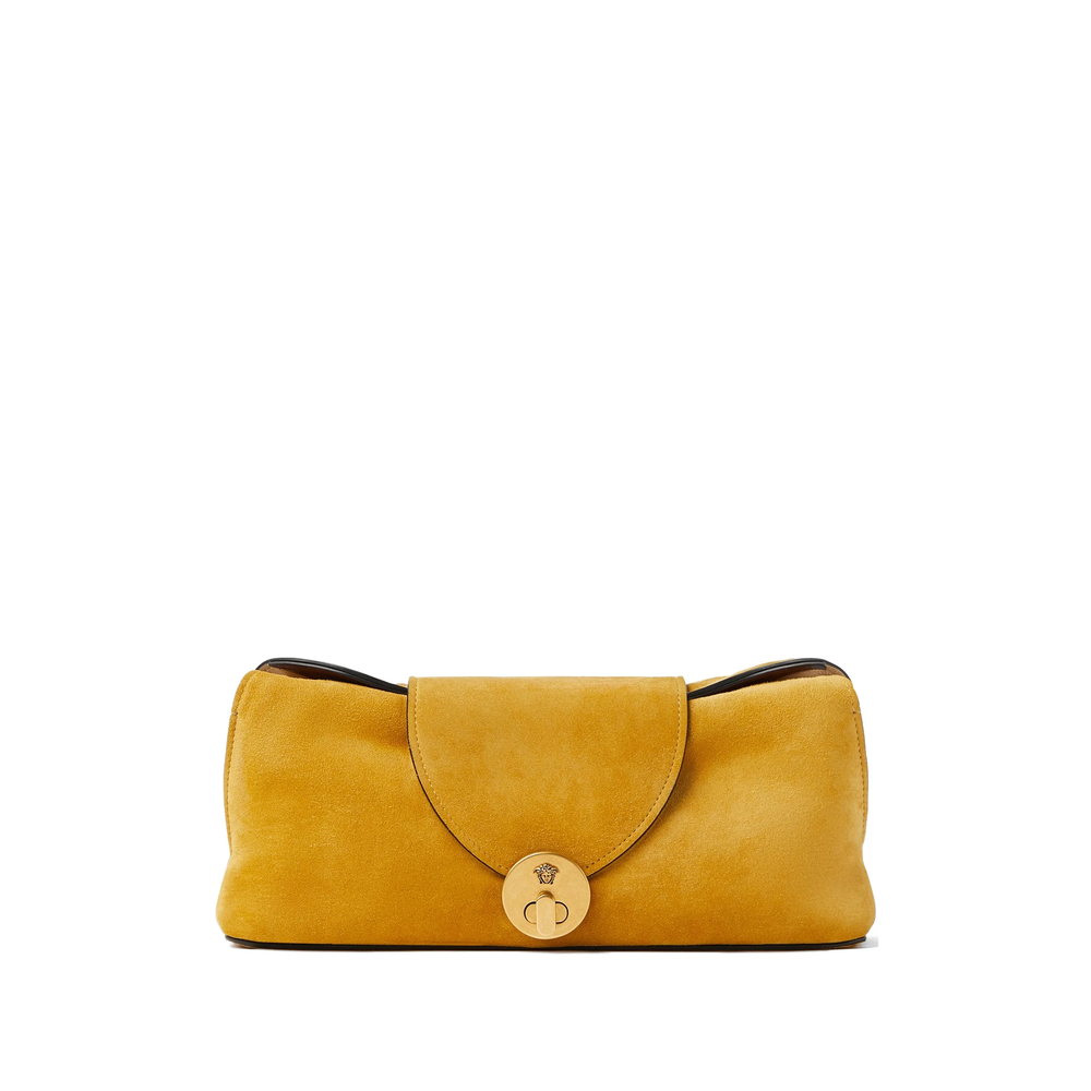 Versace Vivian Suede Clutch
