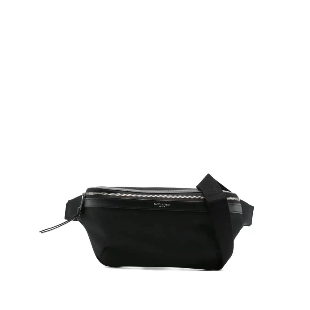 Saint Laurent Leather-trimmed Zip Belt Bag