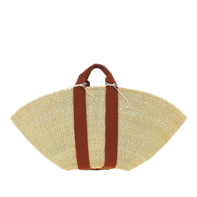 Borsa 'Sophie' Maxi in paglia intrecciata