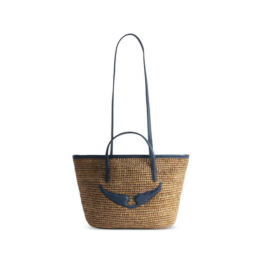 Zadig & Voltaire Mini Wings Raffia Tote Bag