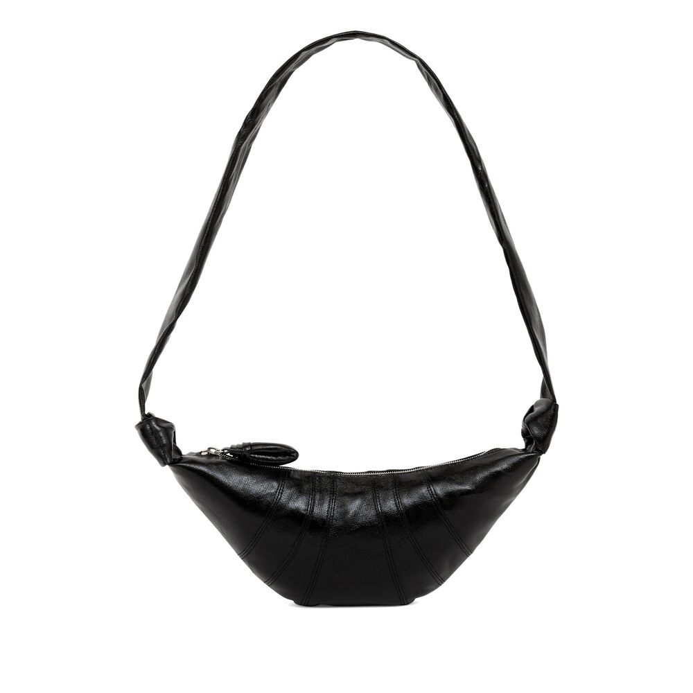 Lemaire Small Croissant Bag In Coated Cotton