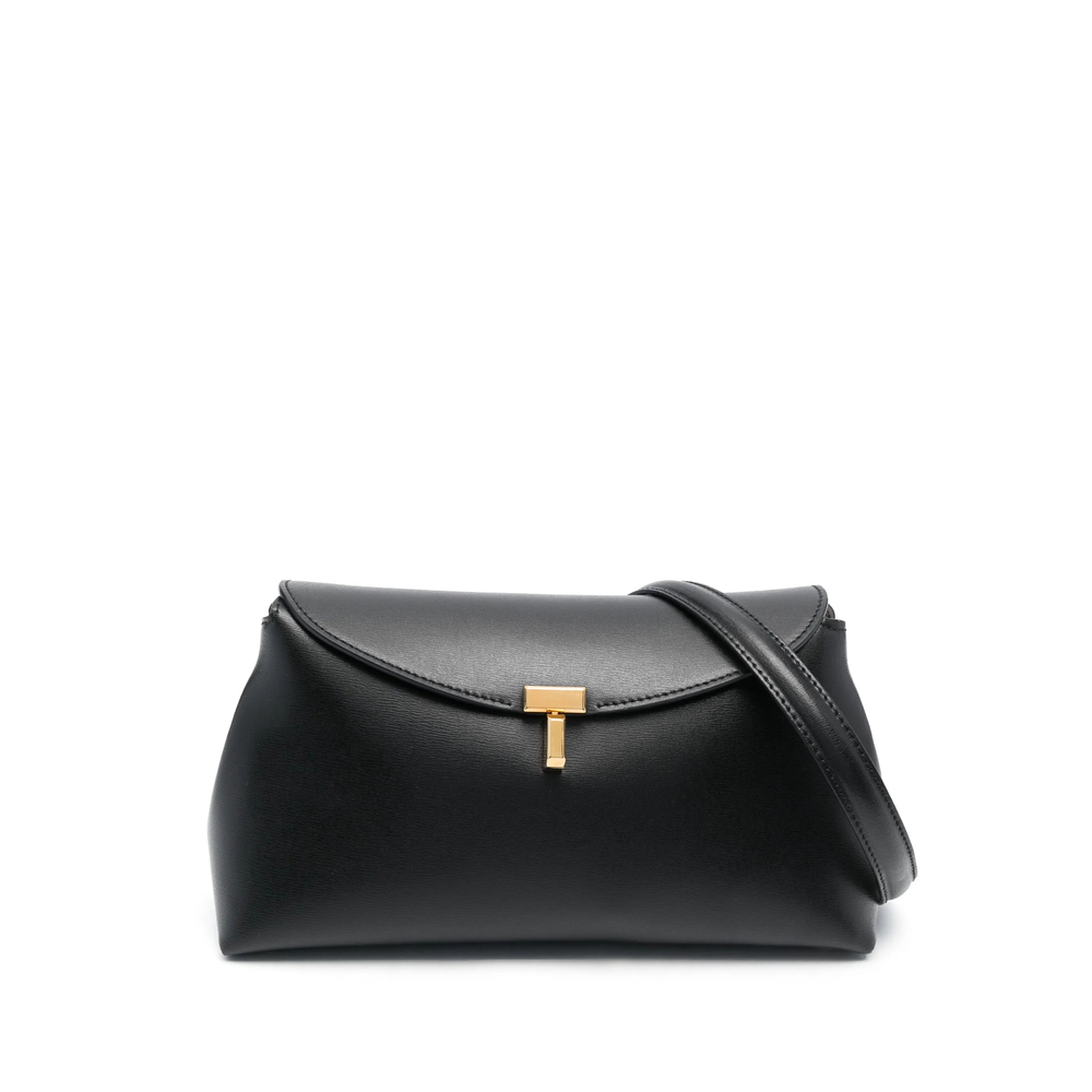 Toteme T-Lock Leather Crossbody Bag