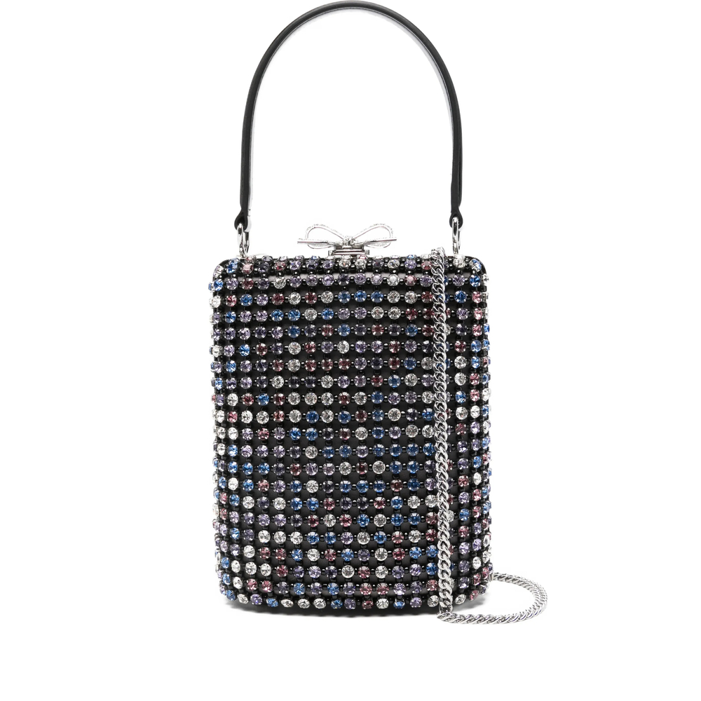 Self-portrait Crystal-embellished Mini Tote Bag
