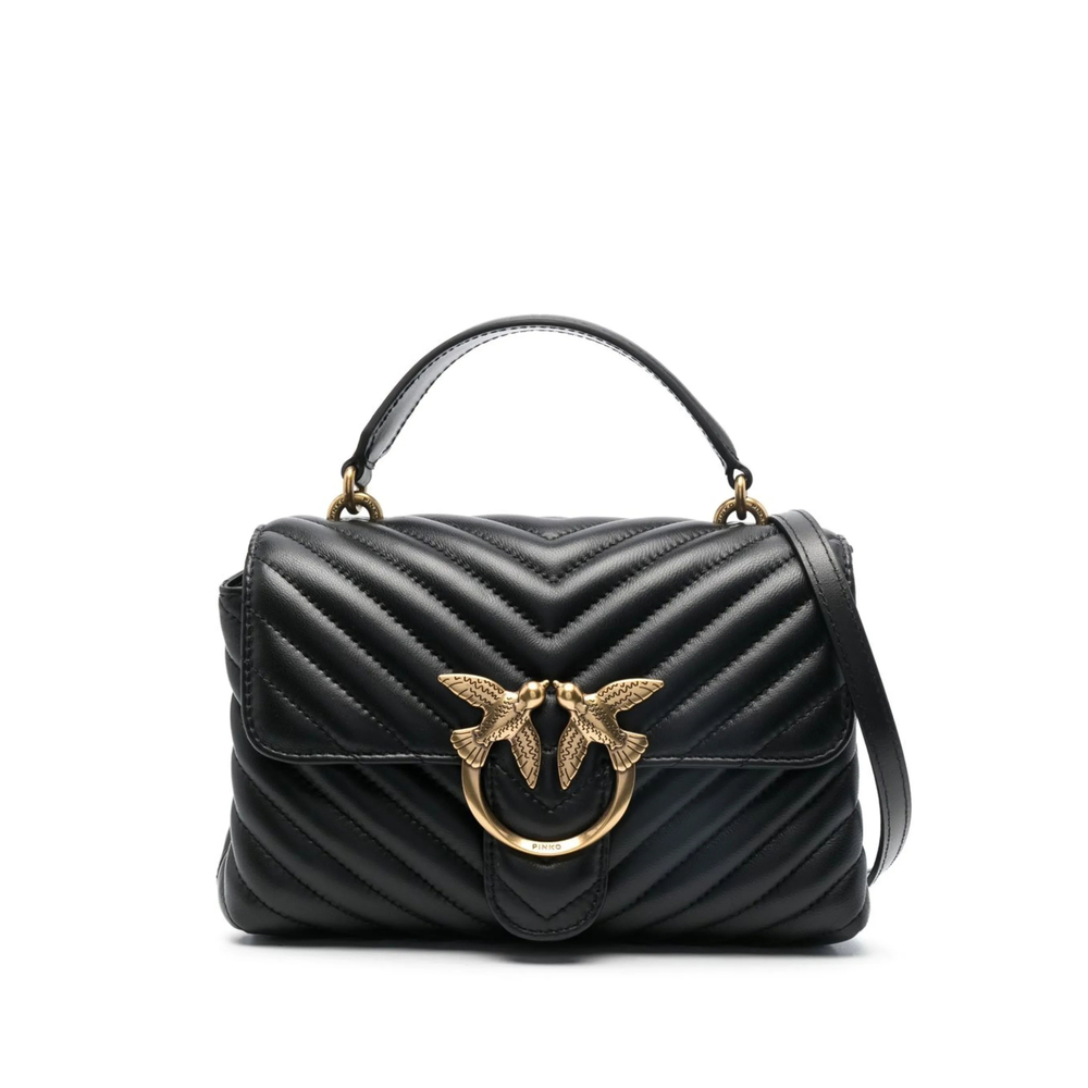 Pinko Small Love Lady Puff Quilted Top-handle Bag
