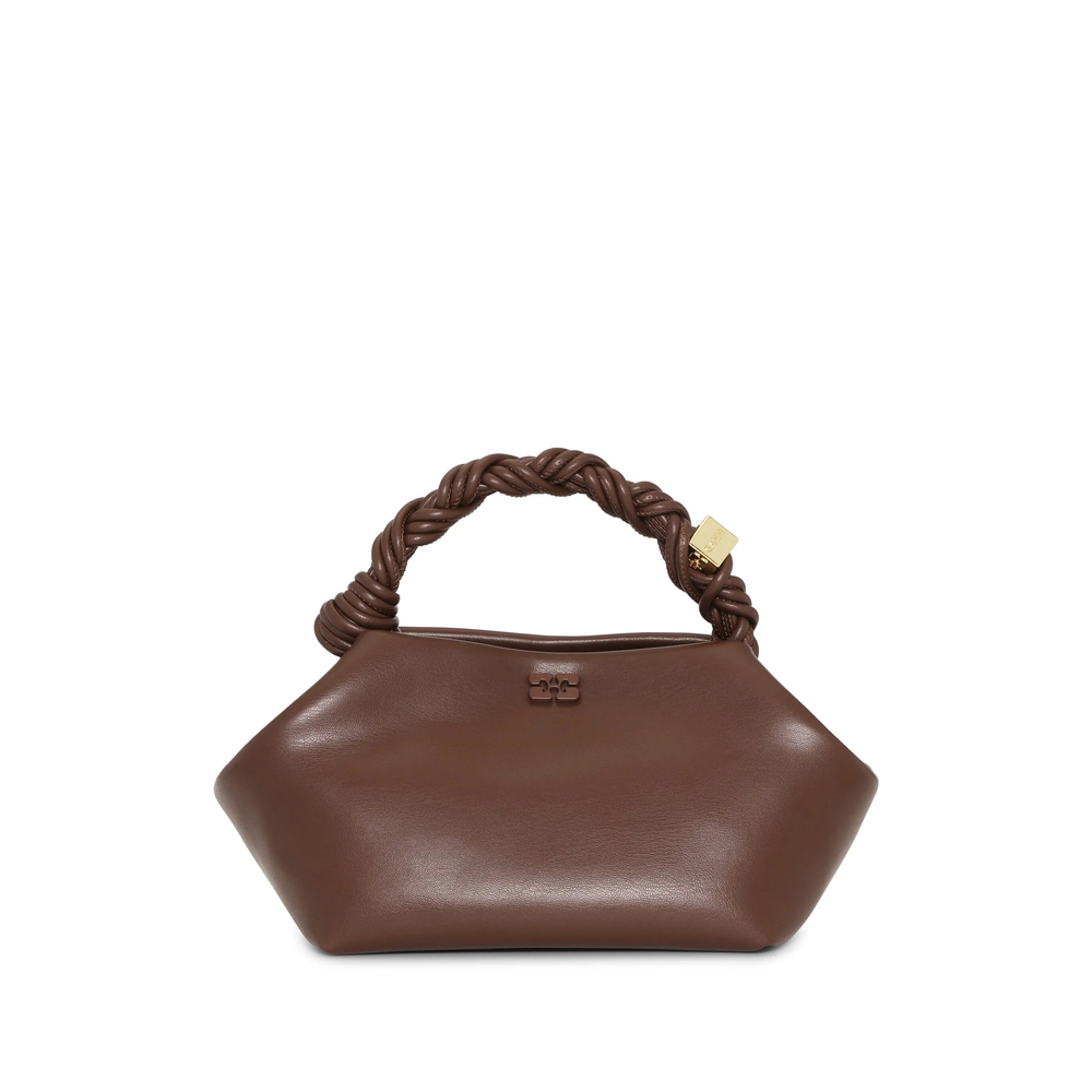 Ganni Small Bou Braided-handle Tote Bag