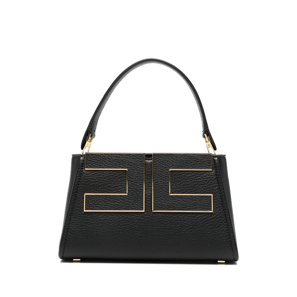 Elisabetta Franchi Logo-plaque Pebbled-effect Tote Bag