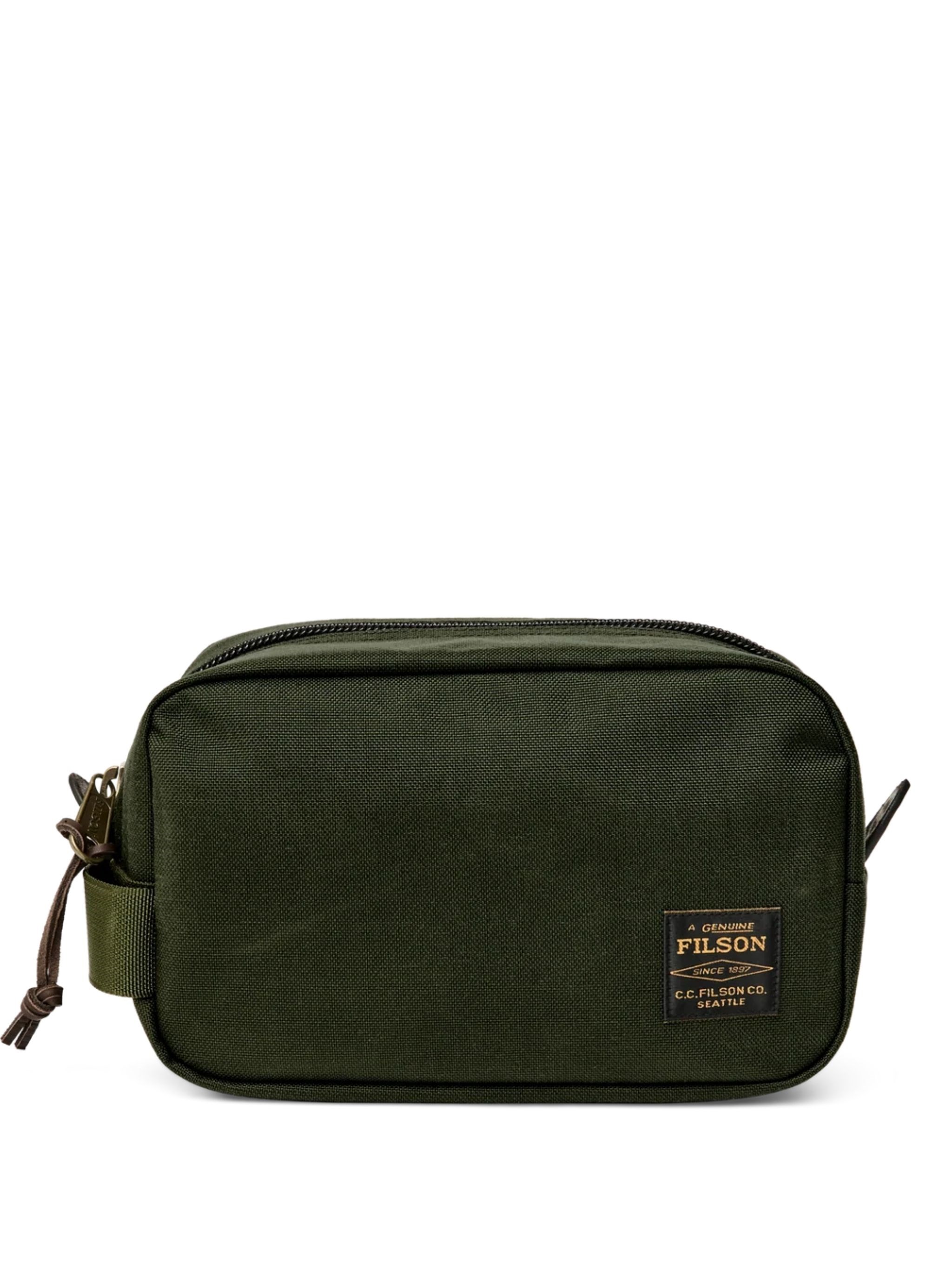 FILSON Duffle Bag With Brown Strap "Dryden"