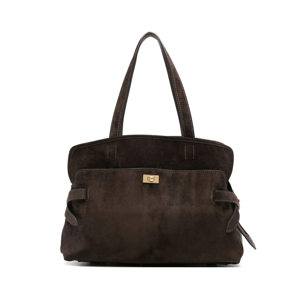 Anya Hindmarch Strap-detail Suede Tote Bag