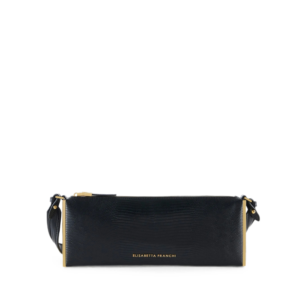Elisabetta Franchi Over-the-shoulder Bag With Lizard Print