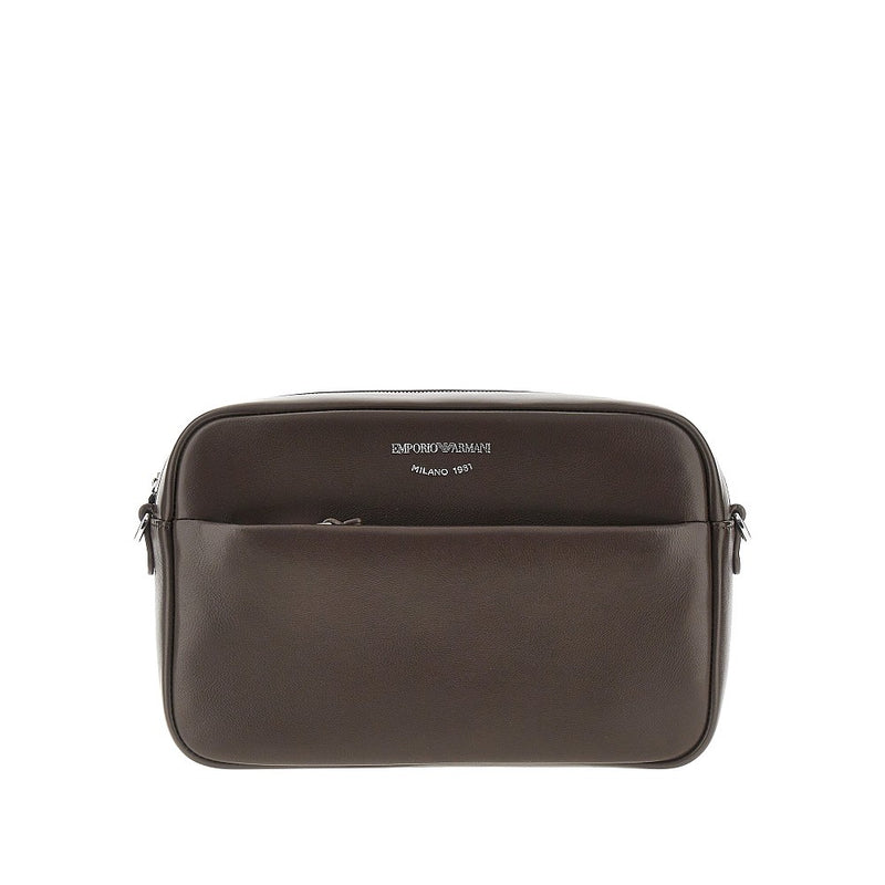 Camera bag in pelle con logo