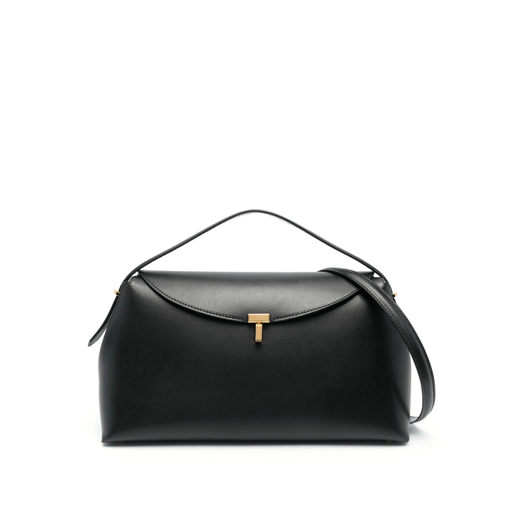 Toteme T-Lock Leather Top Handle Bag