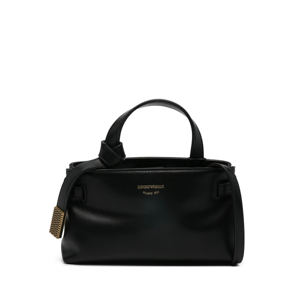 Emporio Armani Knot Detail Handle Tote Bag