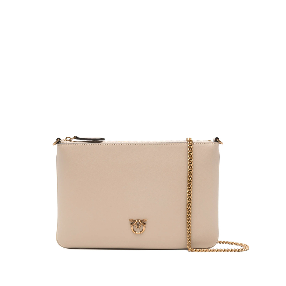 Pinko Flat Classic Logo-plaque Clutch Bag