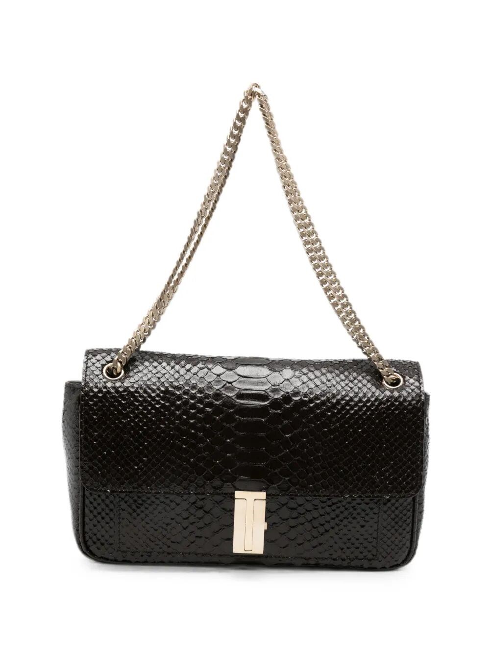 TOM FORD Shoulder Bag Chain "Semi Shiny Printed Python"