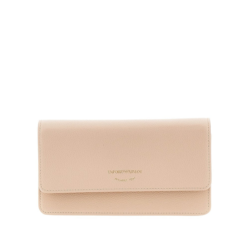 Clutch in pelle granata con catena