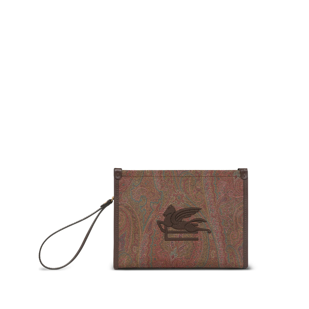 Etro Arnica Pouch With Pegaso Detail