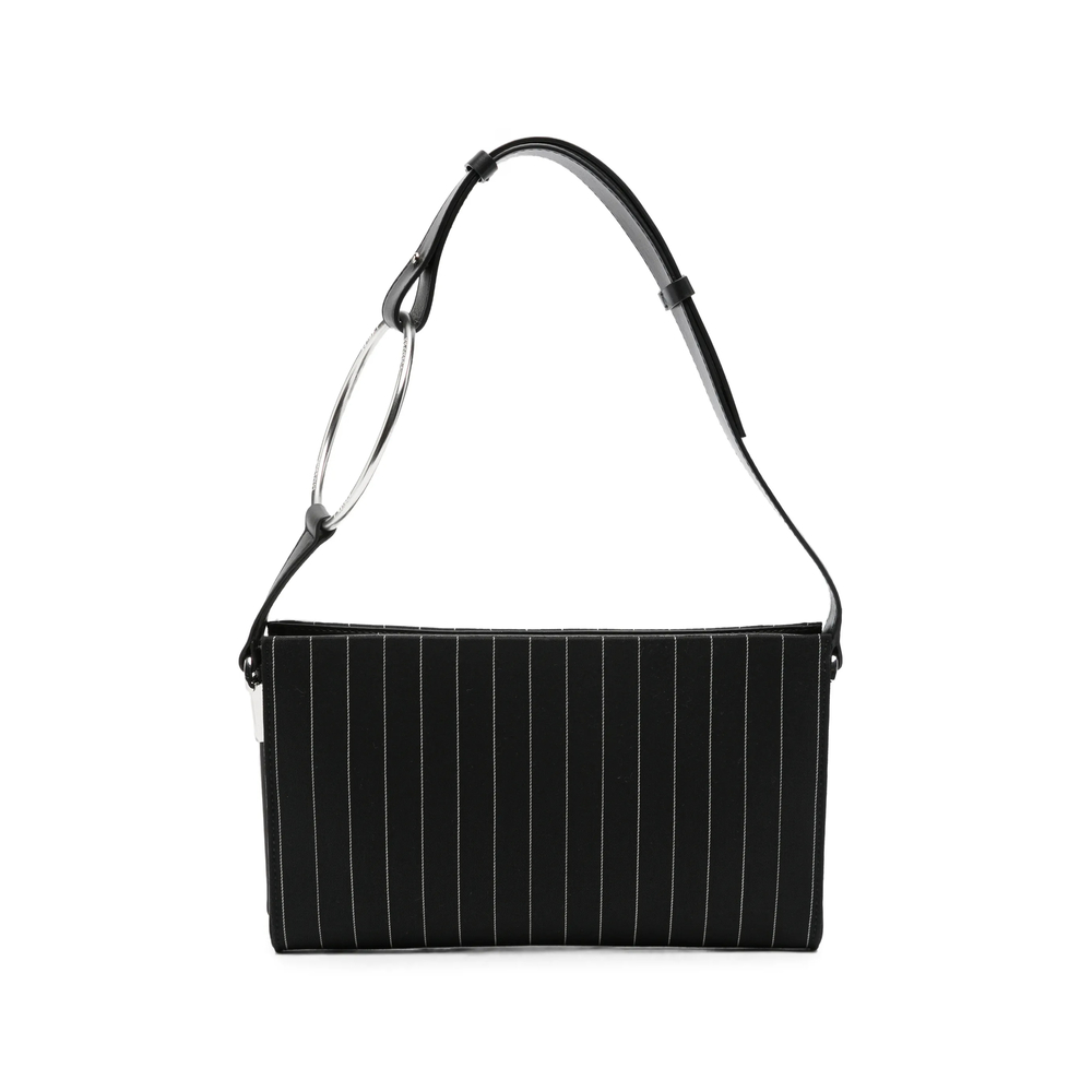 Dondup Pinstripe-pattern Ring-detail Tote Bag