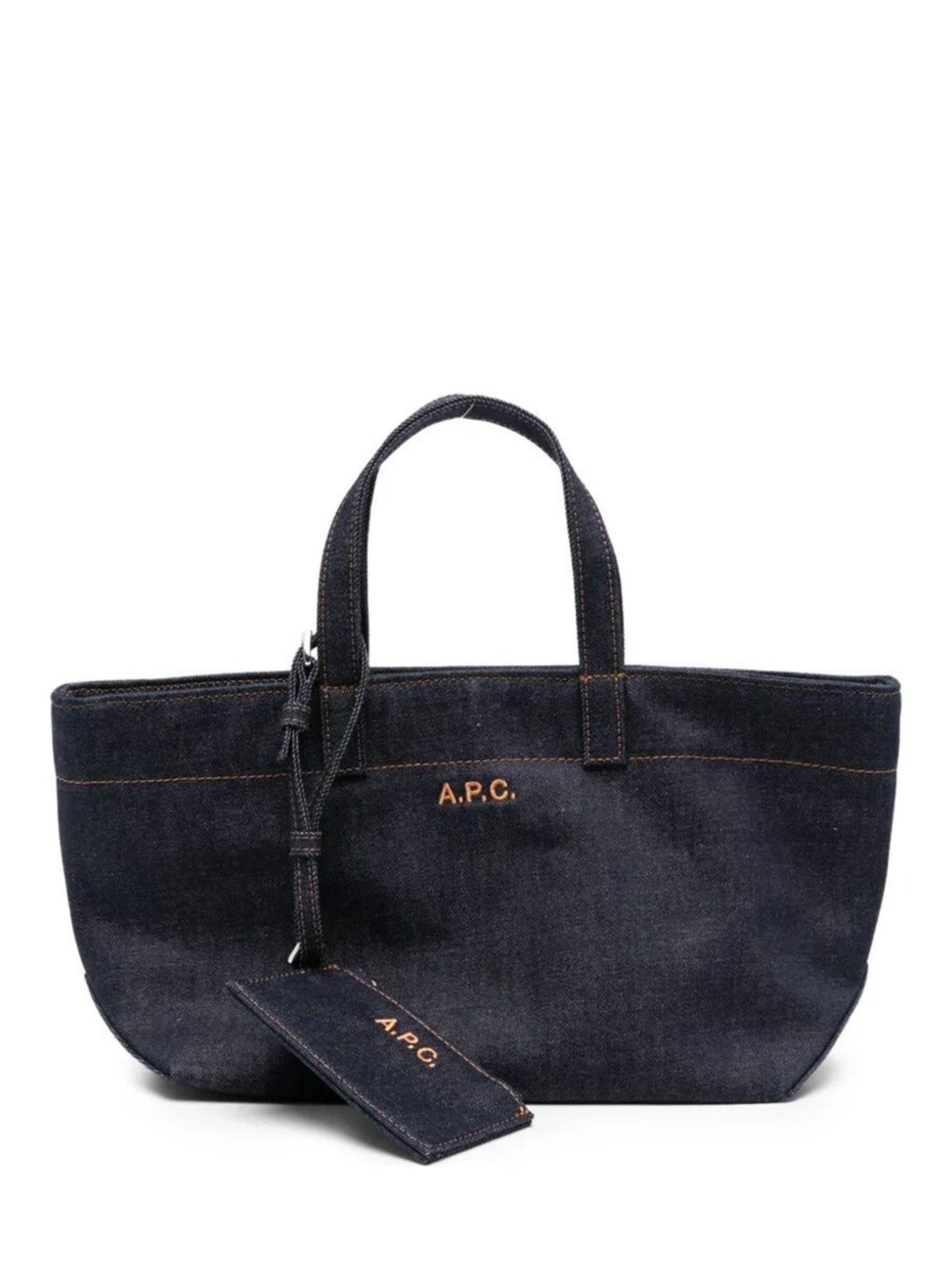 A. P.C. Shoulder Bag Small "Le Drummer Toile"