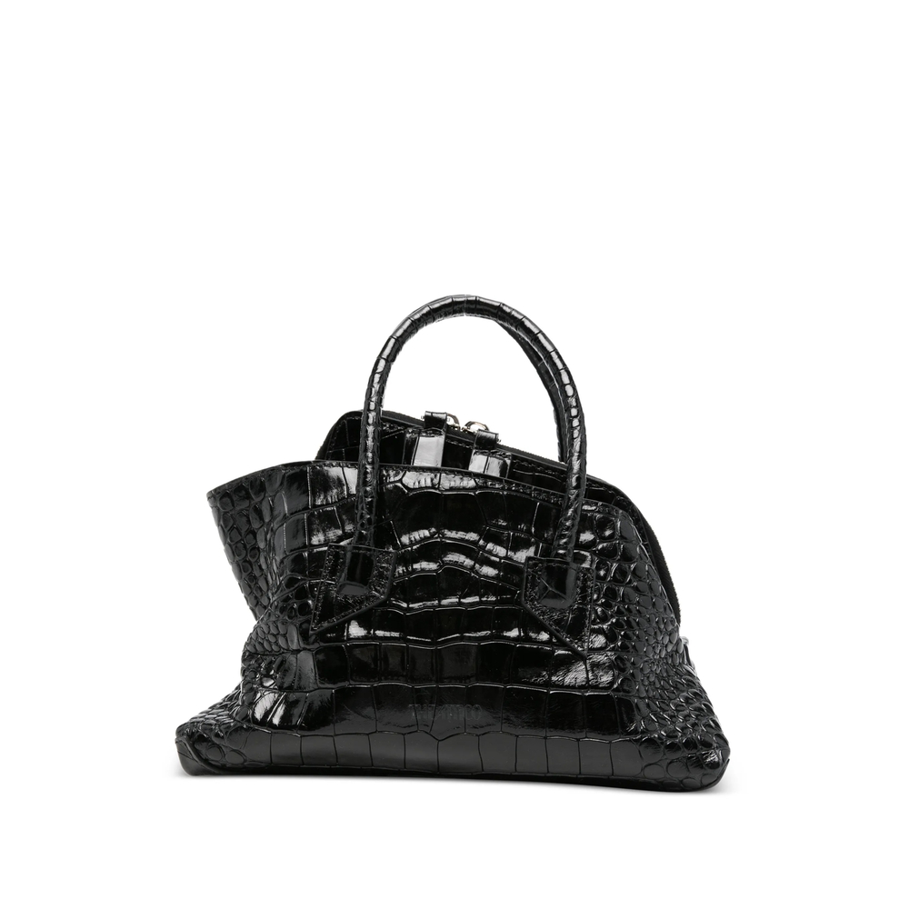 The Attico Mini La Passeggiata Crocodile-effect Tote Bag