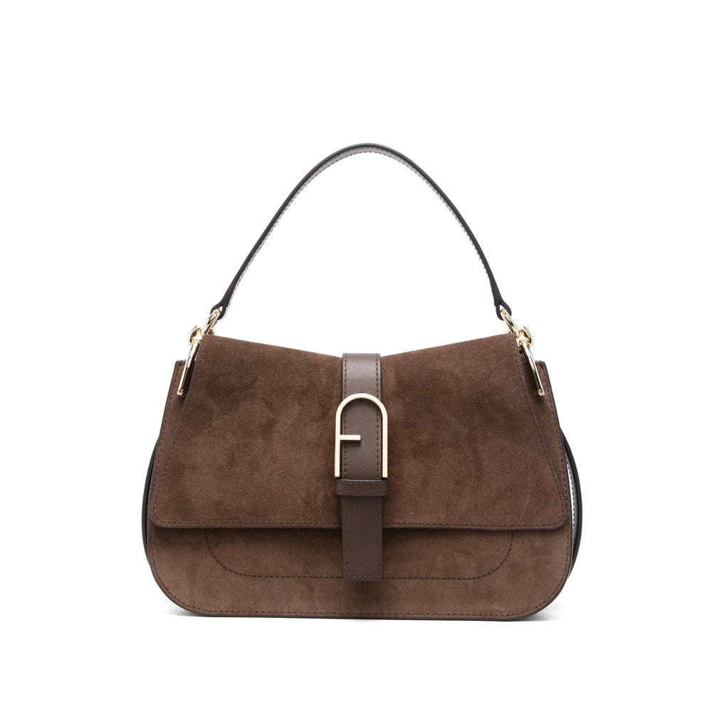 Furla Suede Shoulder Bag