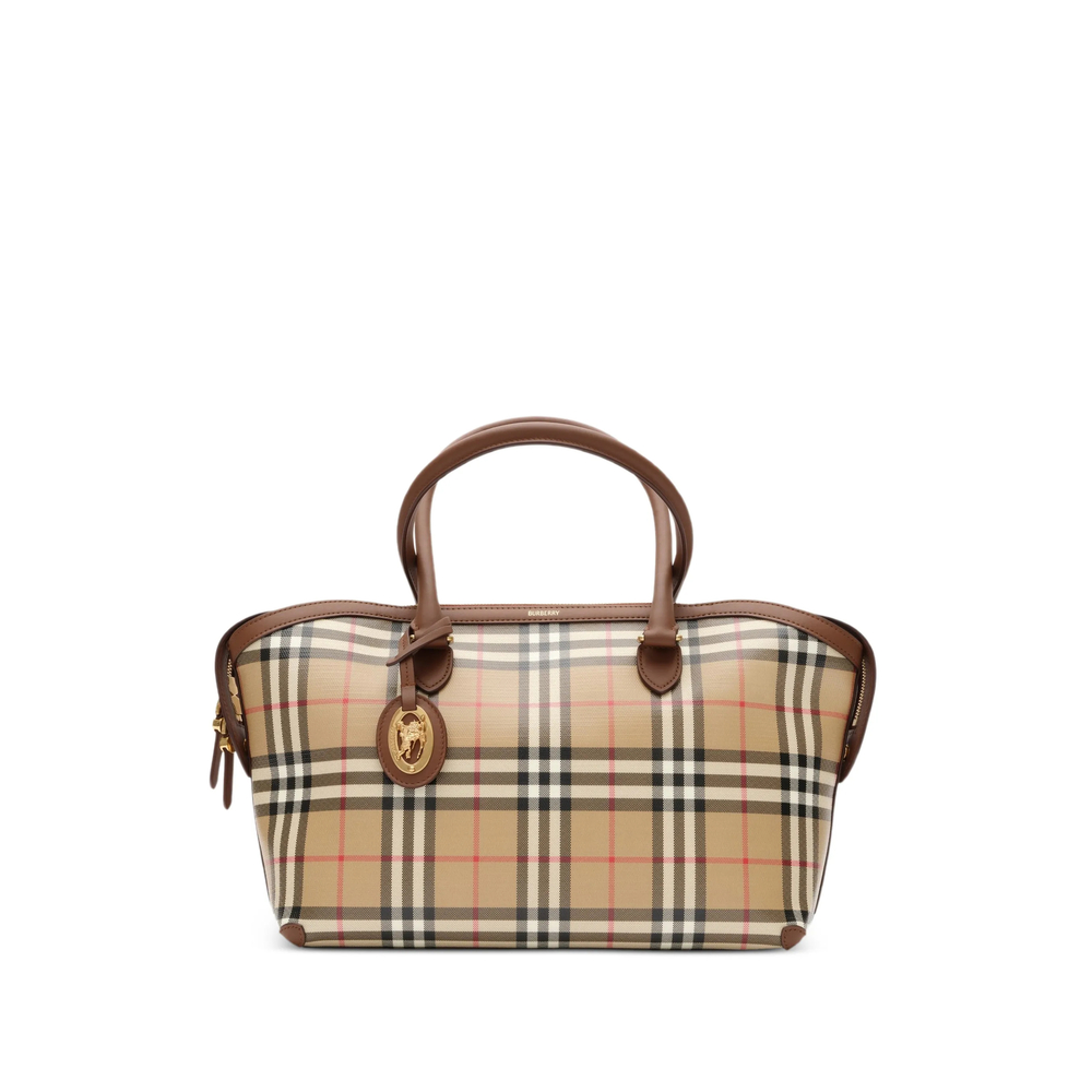 Burberry Small Check Zip Tote