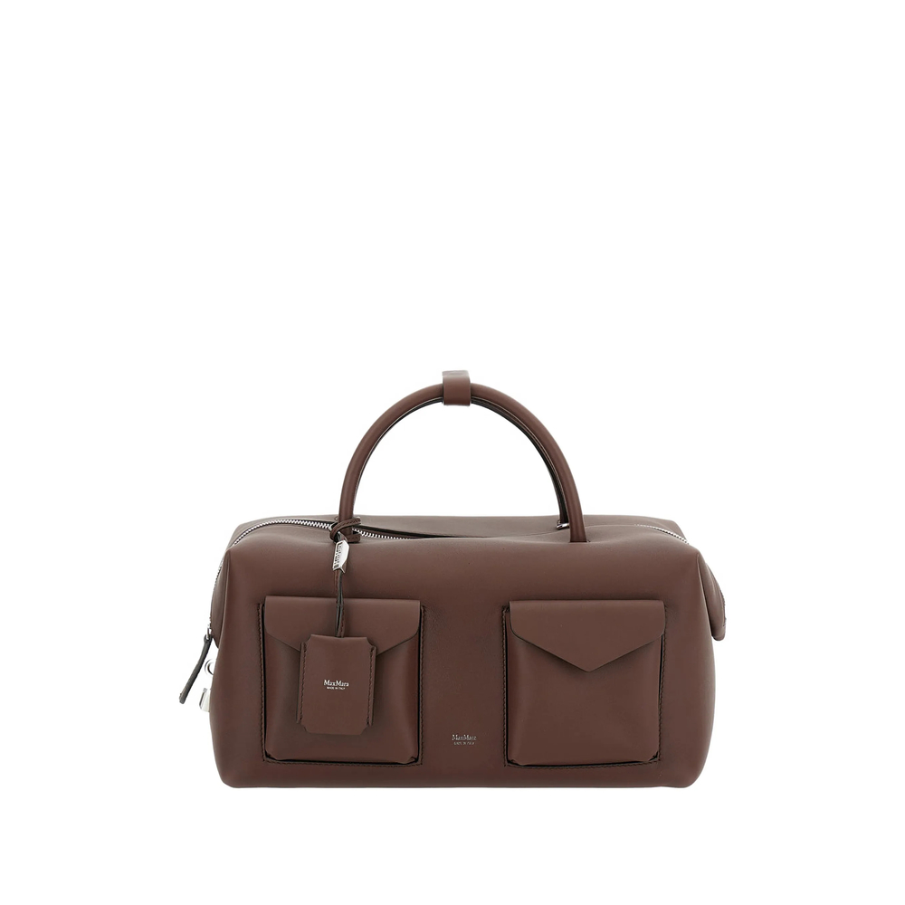 Max Mara Padlock Flap Leather Shoulder Bag