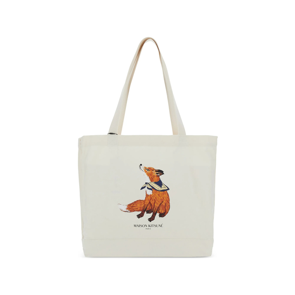 Maison Kitsuné Fox-print Tote Bag