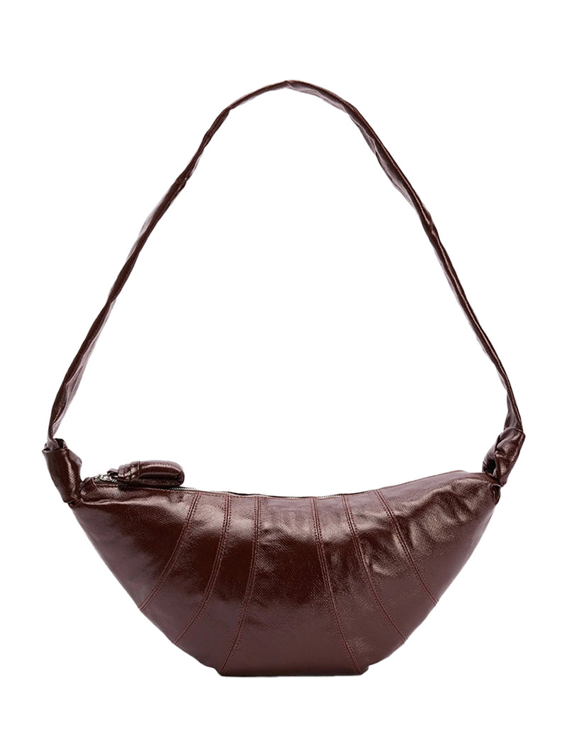 Lemaire medium croissant coated bag Choc Fondant
