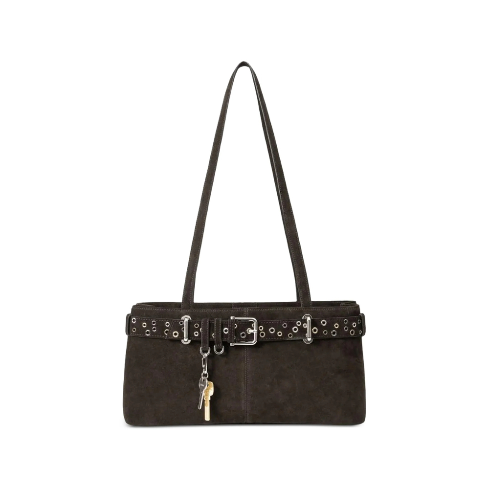 Osoi Brocle Eyelet-embellished Buckled Shoulder Bag