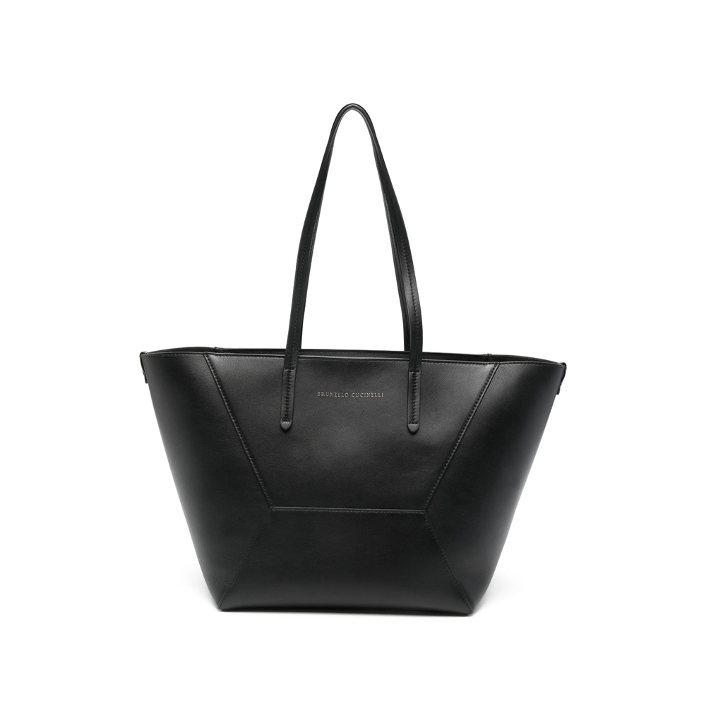 Brunello Cucinelli BC Duo Logo Tote Bag